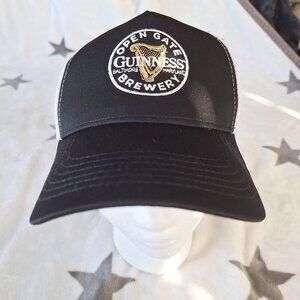 Guinness Open Gate Brewery Baltimore Baseball Cap Mesh Back Black Truckers Hat‎